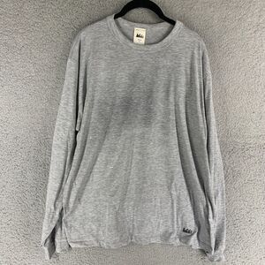 REI Shirt Mens XL Gray‎ Long Sleeve Crew Neck Lightweight